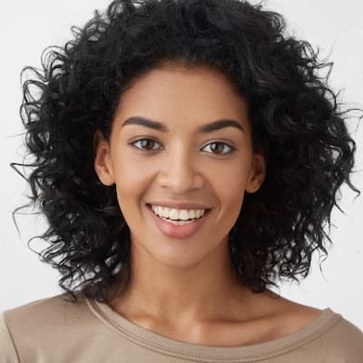 woman smiling into the camera